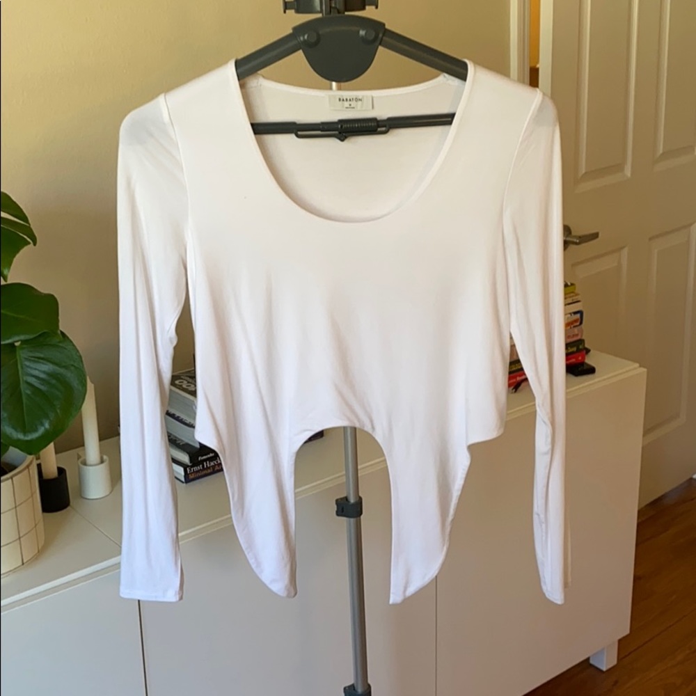 Babaton Tie Crop Long Sleeve